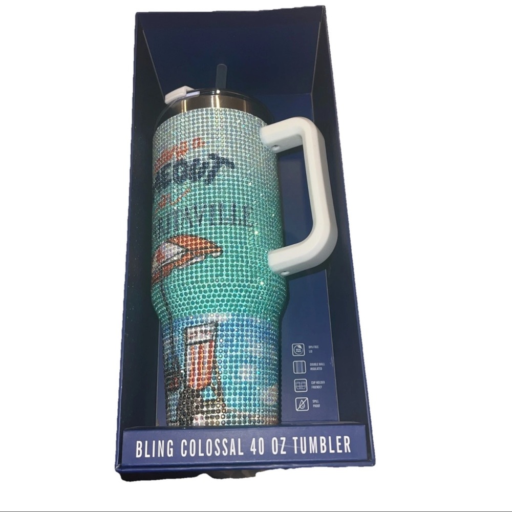 Bling Colossal 40oz Tumbler  Red Sox Having A Time Out Margaritaville
